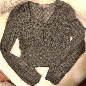 FINAL—GYPSIES & MOONDUST—LONG SLEEVE ELASTIC CUFF & CROPPED ELASTIC WAIST!!